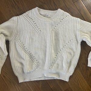 Marine Layer White Knit Sweater